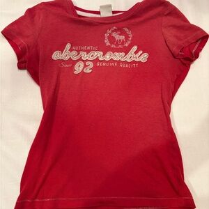 Abercrombie & Fitch vintage Red and White T-Shirt